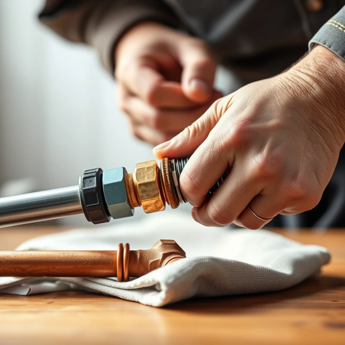 Texas Master Plumber performing 24/7 Emergency Plumbing in a League City TX home
