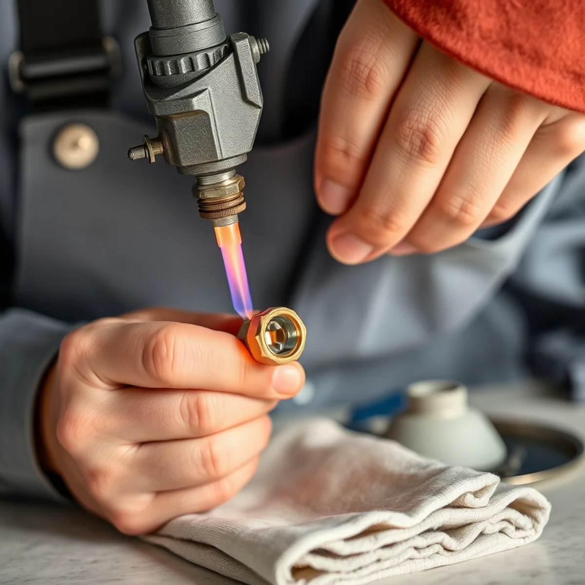 Texas Master Plumber performing Burst Pipe Repair in a League City TX home