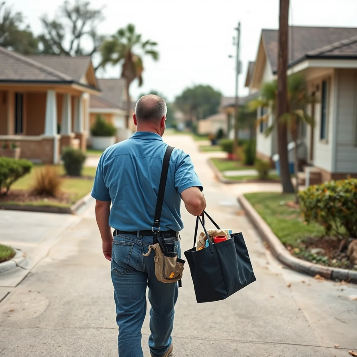 League City Pro Plumbing service vehicle in a residential neighborhood in Channelview TX